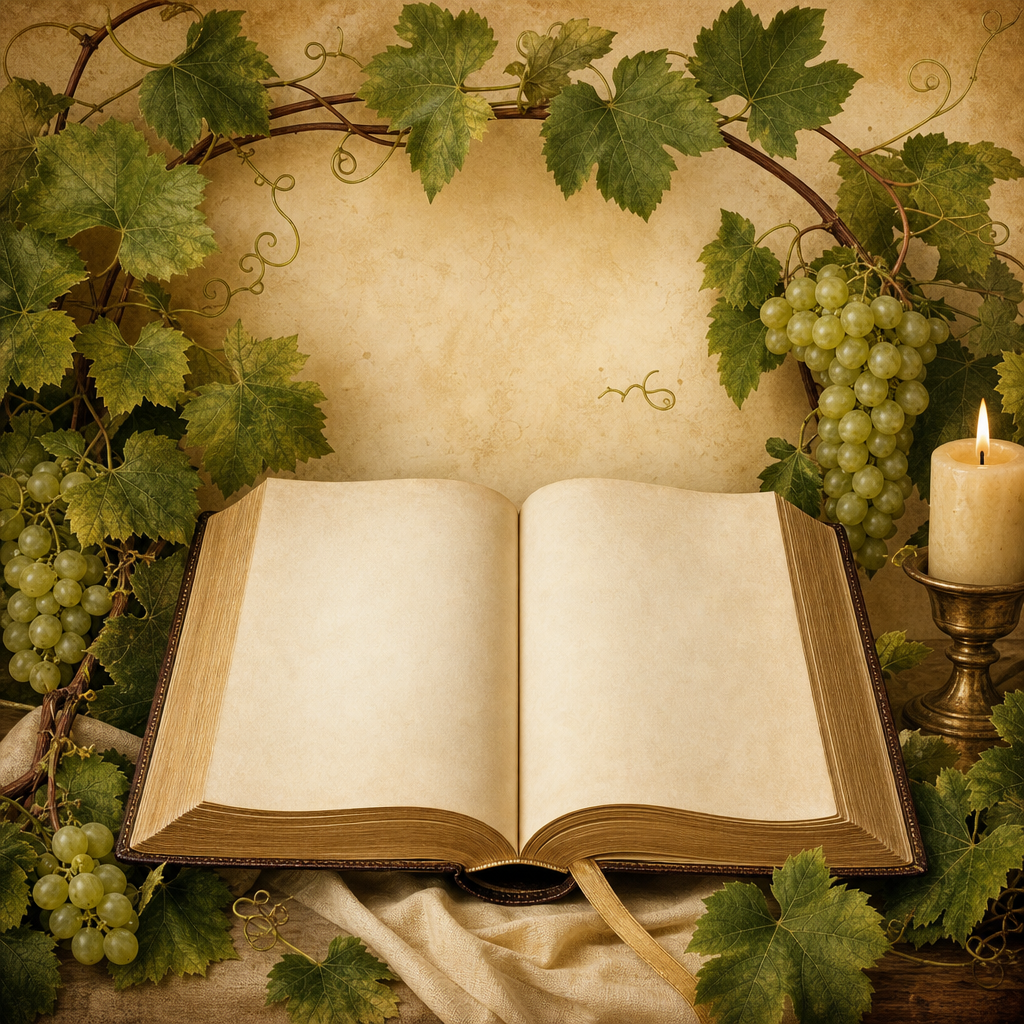 Amazing Grace Wall Art Print — A vine-bordered hymn print for the home